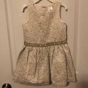 MAX Studio Baby White & Silver Holiday Dre…